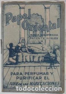 Otros Art&iacute;culos de Coleccionismo en Papel: PAPEL PERFUMADO ORIENTAL CON PUBLICIDAD PARA FARMACIA A-PAPEL-0068