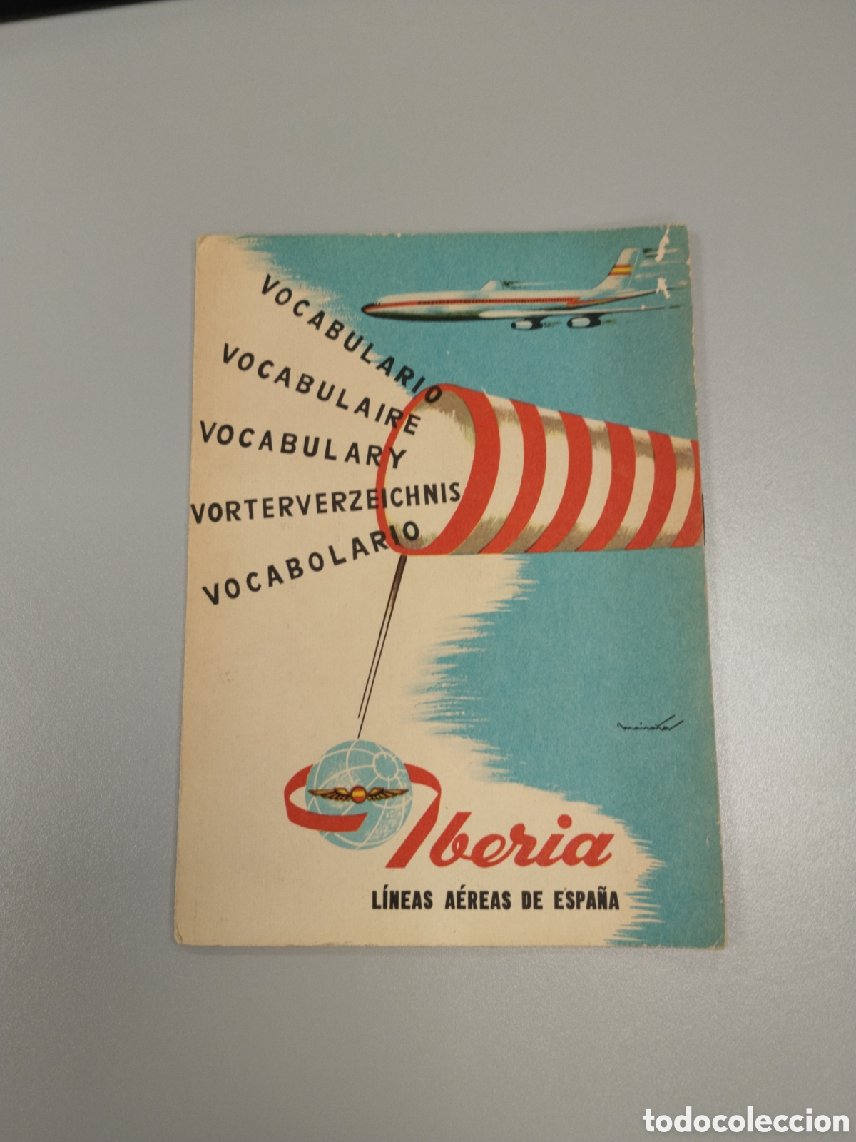 Otros Art&iacute;culos de Coleccionismo en Papel: Antiguo librito azafata iberia linea a&eacute;rea de espa&ntilde;a.epoca de franco.vocabulario.comapa&ntilde;ia a&eacute;rea.