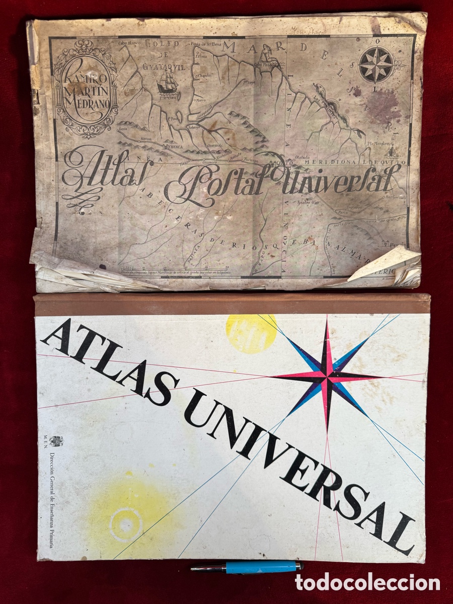 Otros Art&iacute;culos de Coleccionismo en Papel: 2antiguos atlases universales! Principios S.XX.