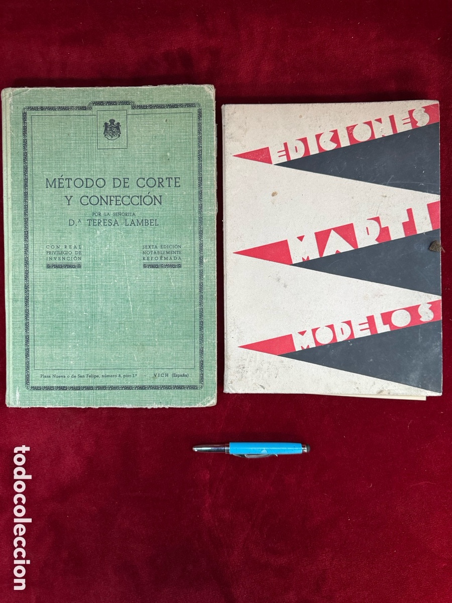 Otros Art&iacute;culos de Coleccionismo en Papel: Lote 2 antiguos libros, Tecnicas de costura y Dise&ntilde;o de moda!