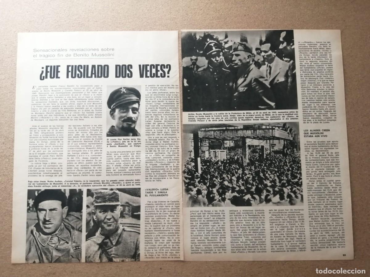 Otros Art&iacute;culos de Coleccionismo en Papel: REPORTAJE. MUSSOLINI, FUSILADO DOS VECES?