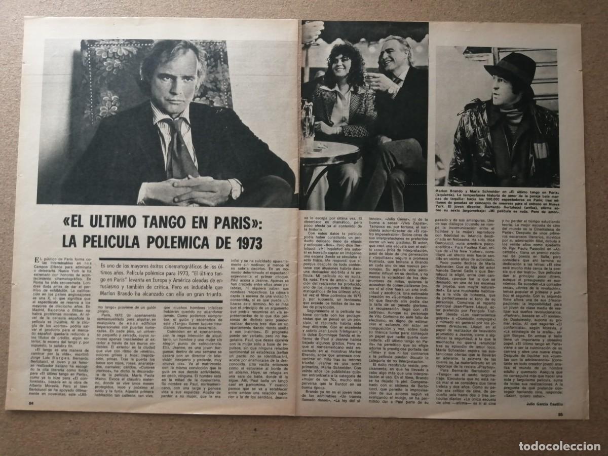 Otros Art&iacute;culos de Coleccionismo en Papel: REPORTAJE. EL ULTIMO TANGO EN PARIS, LA PELICULA POLEMICA DE 1973