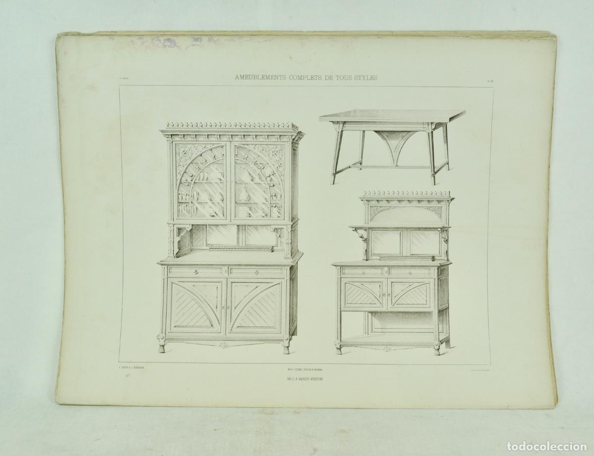 Otros Art&iacute;culos de Coleccionismo en Papel: L&aacute;mina cat&aacute;logo muebles franceses 4