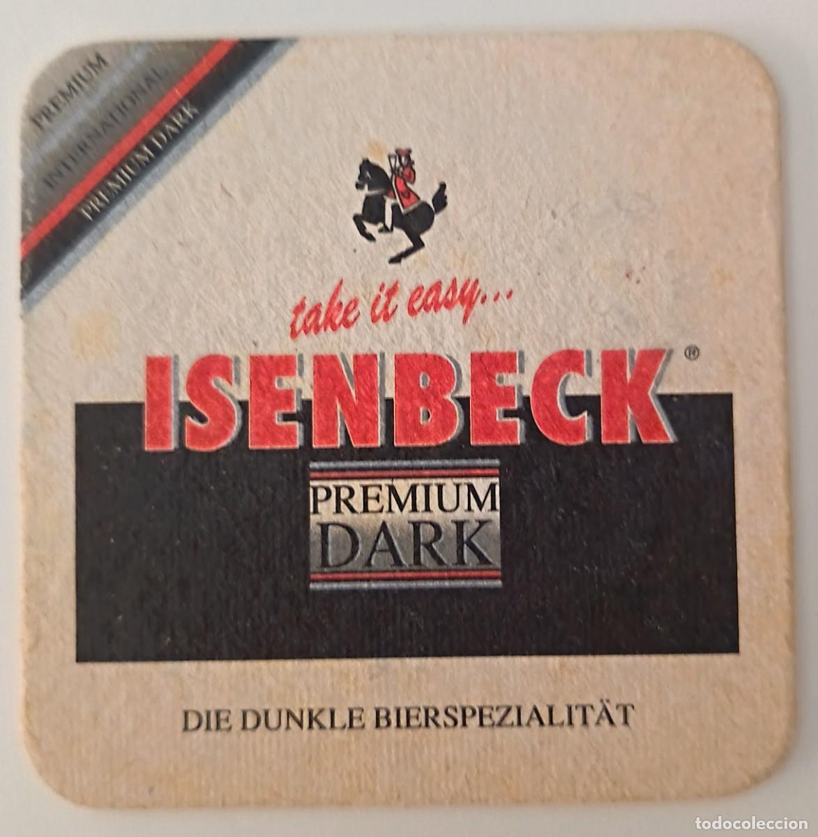 Otros Art&iacute;culos de Coleccionismo en Papel: Posavasos. Take It Easy Isenbeck Premium. Dark.