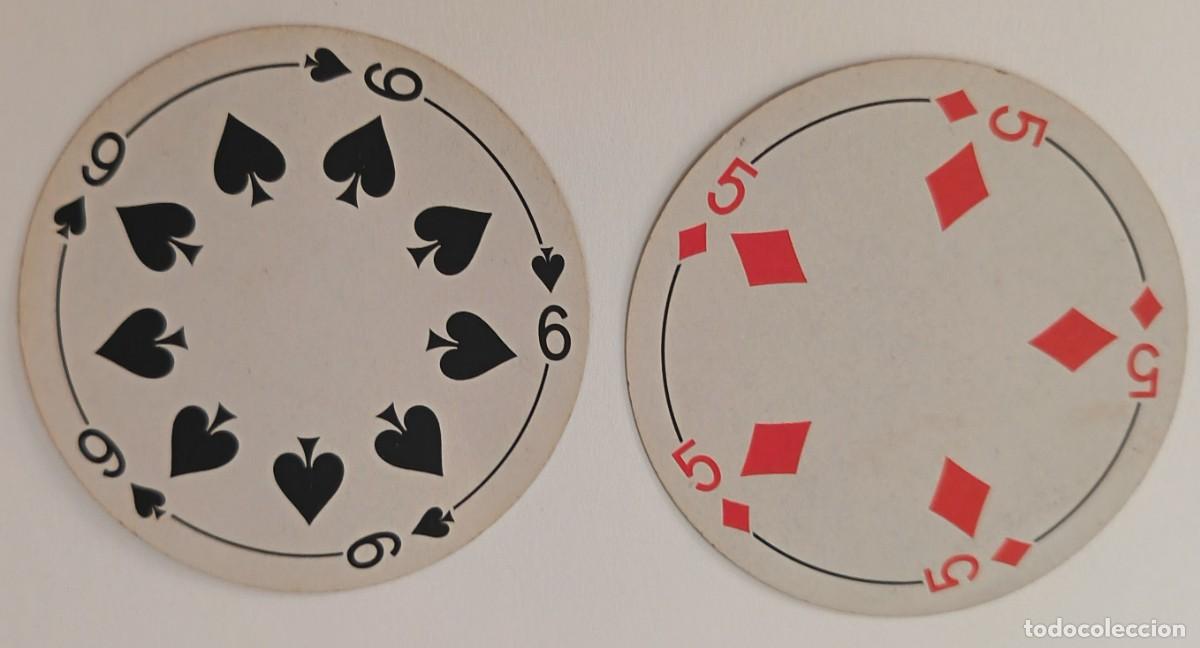 Otros Art&iacute;culos de Coleccionismo en Papel: 2 Posavasos. Redondos. Cartas de poker. Sedionbel.