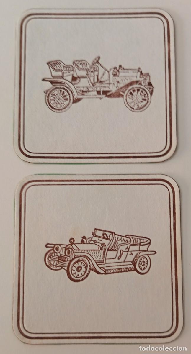 Otros Art&iacute;culos de Coleccionismo en Papel: 2 Posavasos. Cuadrados. Coches antiguos.