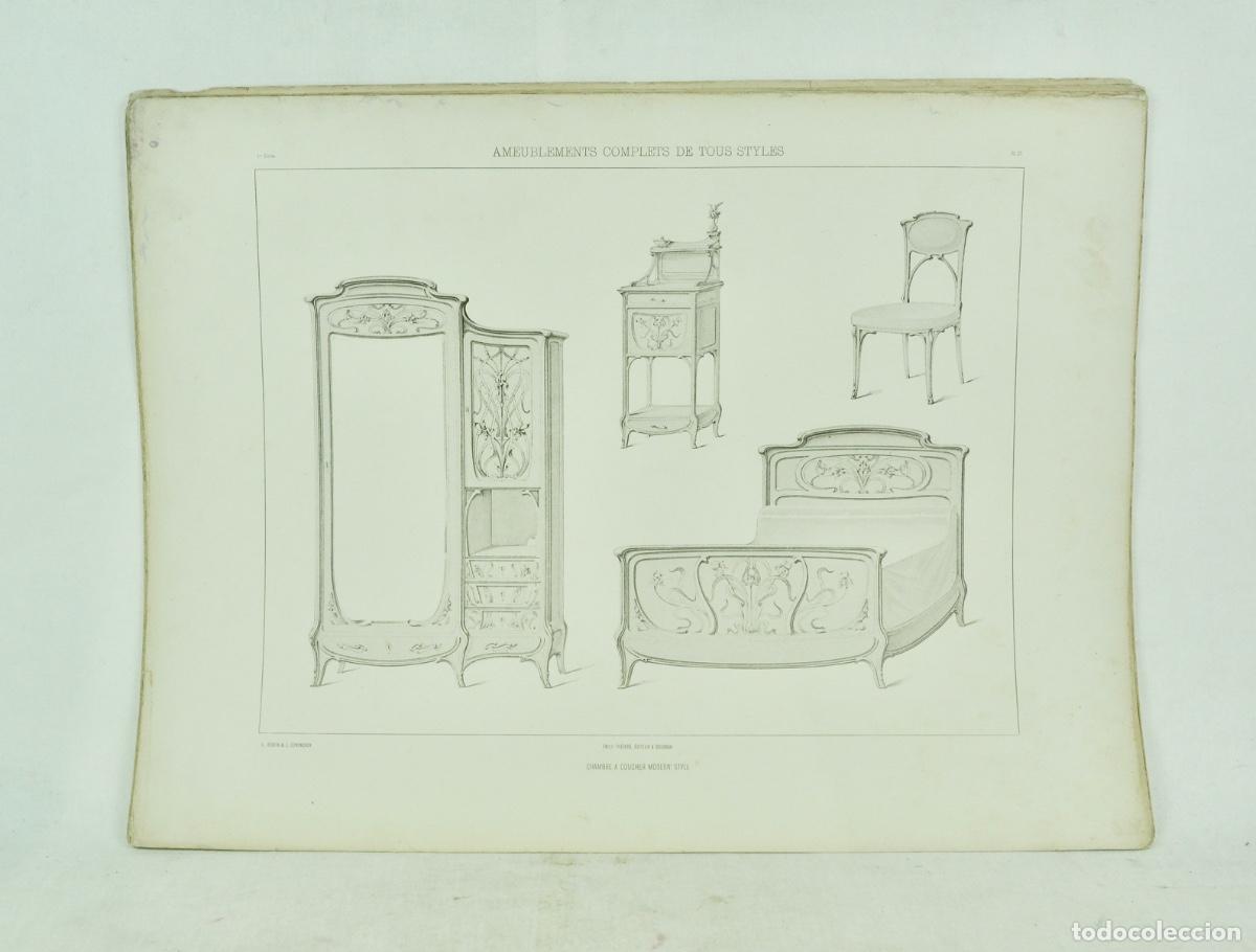 Otros Art&iacute;culos de Coleccionismo en Papel: L&aacute;mina cat&aacute;logo fr&aacute;nces de muebles 5
