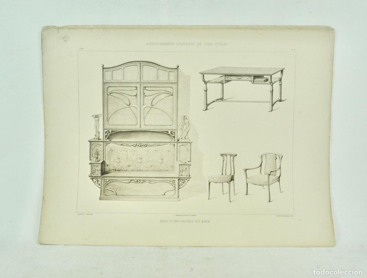 Otros Art&iacute;culos de Coleccionismo en Papel: L&aacute;mina cat&aacute;logo fr&aacute;nces de muebles 6