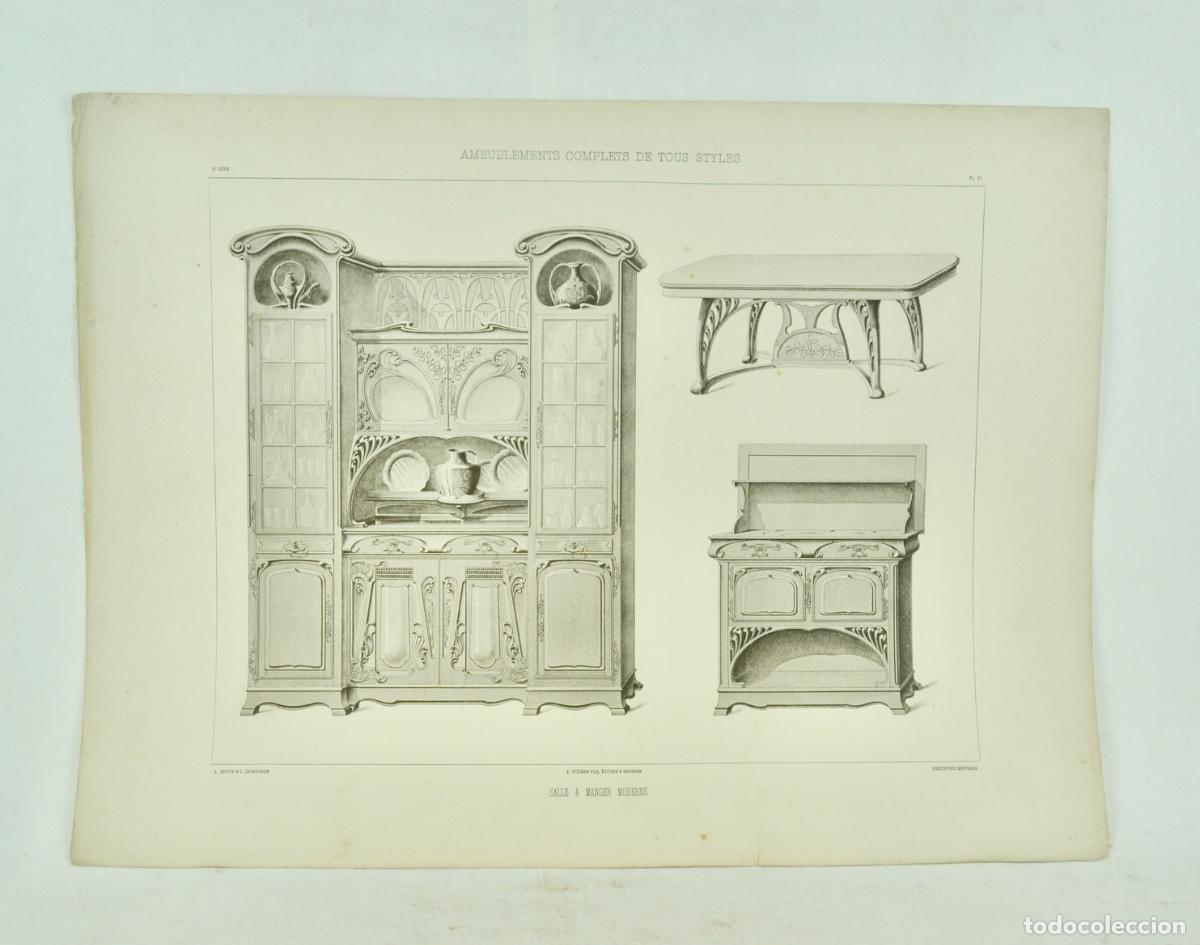 Otros Art&iacute;culos de Coleccionismo en Papel: L&aacute;mina cat&aacute;logo fr&aacute;nces de muebles 12