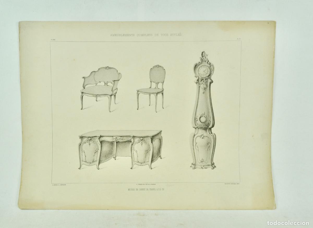 Otros Art&iacute;culos de Coleccionismo en Papel: L&aacute;mina cat&aacute;logo fr&aacute;nces de muebles 13
