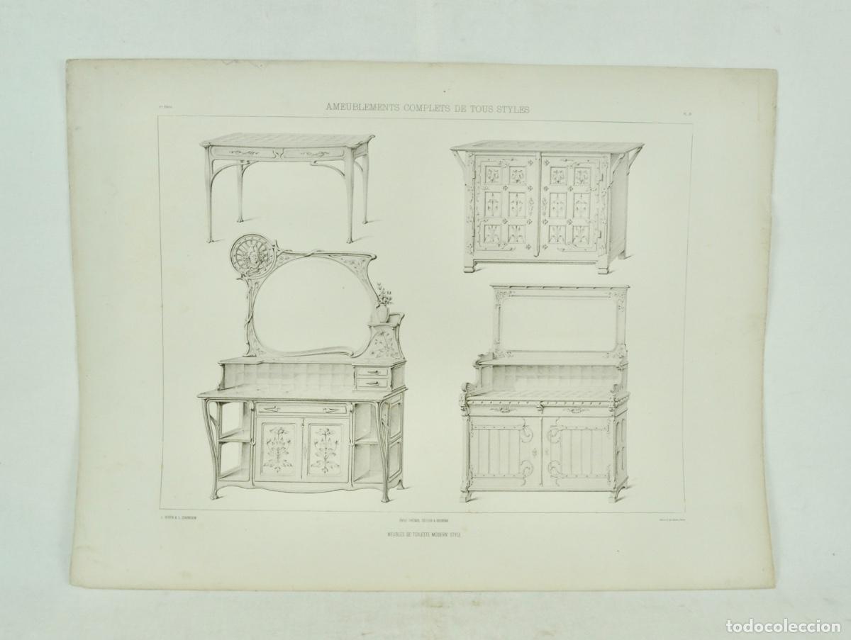 Otros Art&iacute;culos de Coleccionismo en Papel: L&aacute;mina cat&aacute;logo fr&aacute;nces de muebles 14