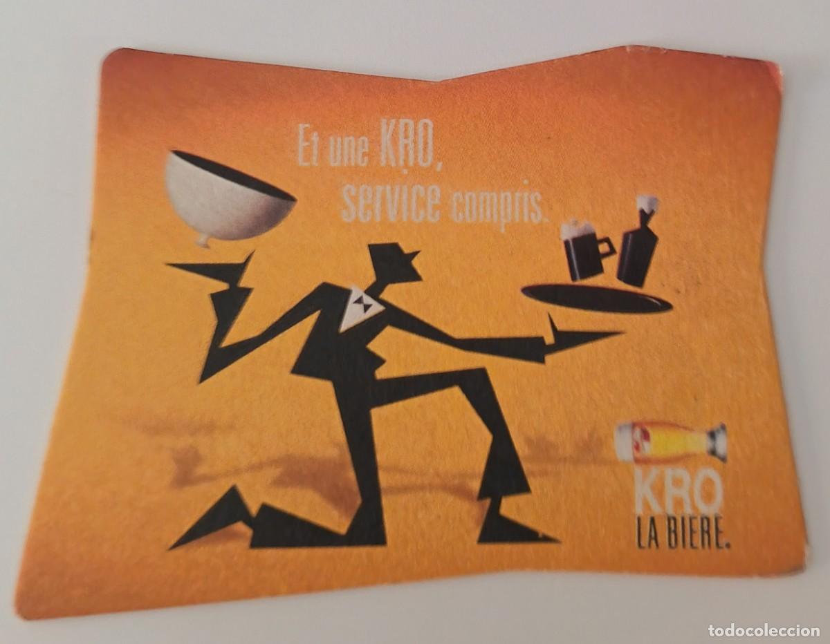 Otros Art&iacute;culos de Coleccionismo en Papel: Posavasos. KRO La Biere et KRO service compris.