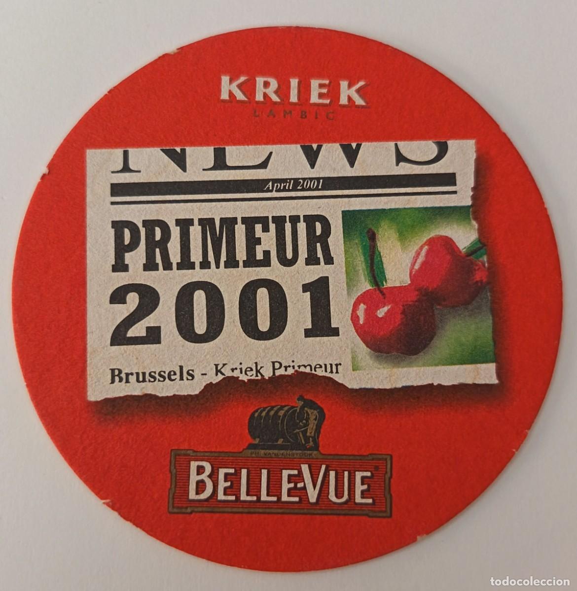 Otros Art&iacute;culos de Coleccionismo en Papel: Posavasos. Kriek. Belle - Vue. Primeus 2001.