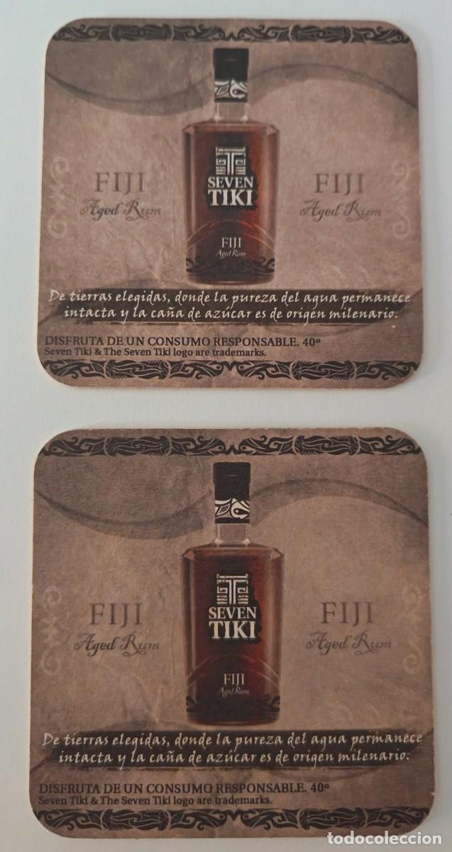 Otros Art&iacute;culos de Coleccionismo en Papel: 2 Posavasos. Seven Tiki. Fiji Rom Itau a tua espiritu de la amistad.