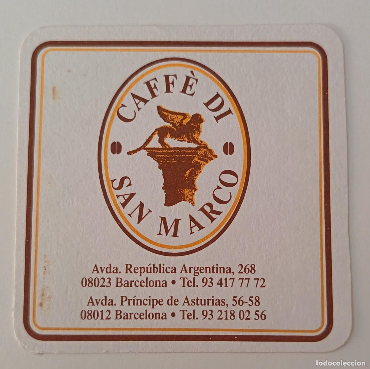 Otros Art&iacute;culos de Coleccionismo en Papel: Posavasos. Cafe di San Marco. Barcelona y Asturias.