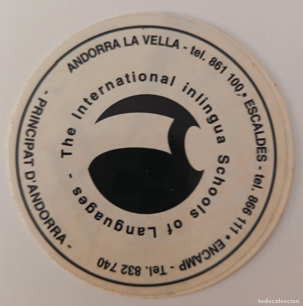 Otros Art&iacute;culos de Coleccionismo en Papel: Posavasos. Plastico. Internacional Inlingua schools of languages. Andorra la Vella.