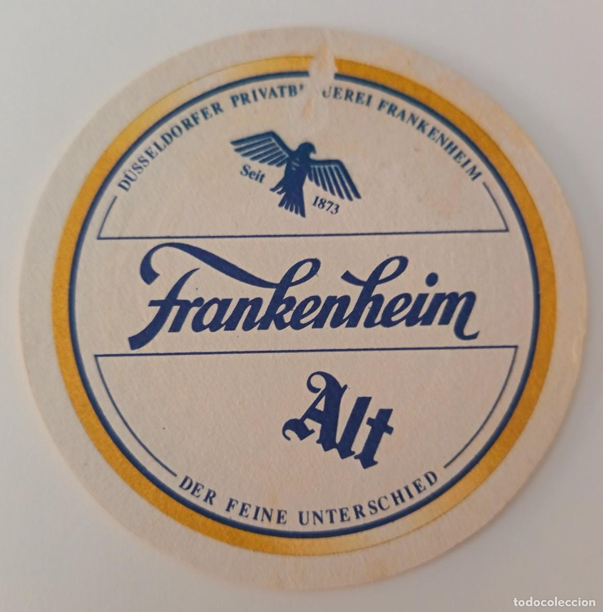 Otros Art&iacute;culos de Coleccionismo en Papel: Posavasos. Frankenheim Alt Redondo Der Feine Untezschied. 1873.