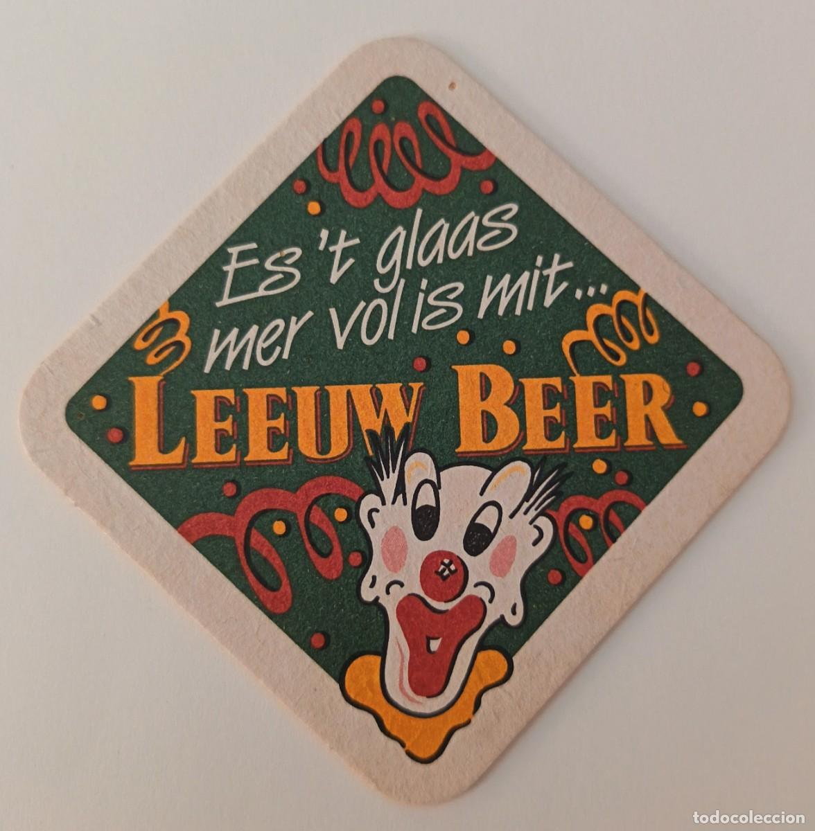Otros Art&iacute;culos de Coleccionismo en Papel: Posavasos. Leevw Beer. Es't Glaas Mer vol is Mit...