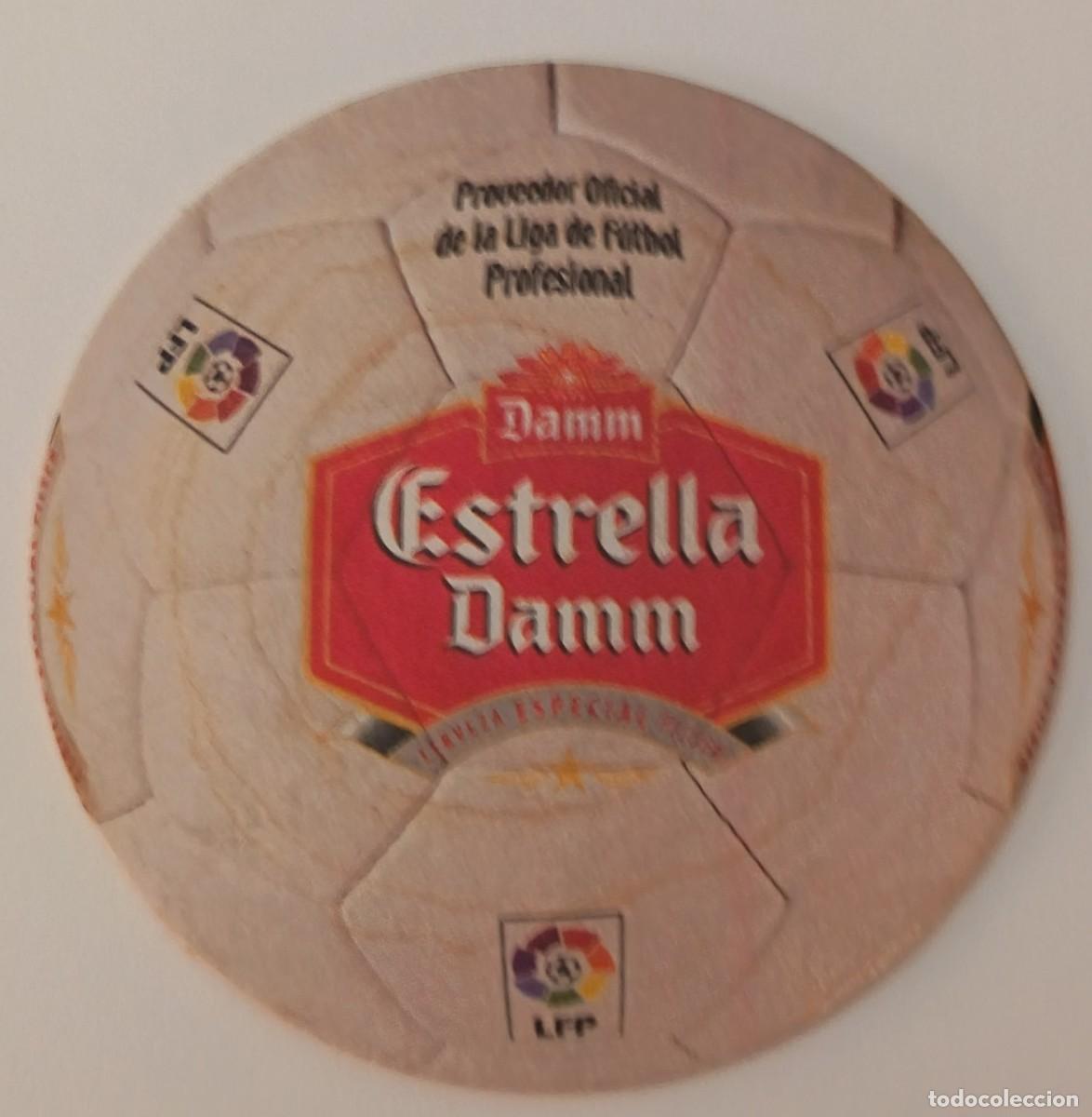 Otros Art&iacute;culos de Coleccionismo en Papel: Posavasos. Estrella Damm. LCP. Proveedor oficial de la liga de futbol profesional. Cerveza especial.