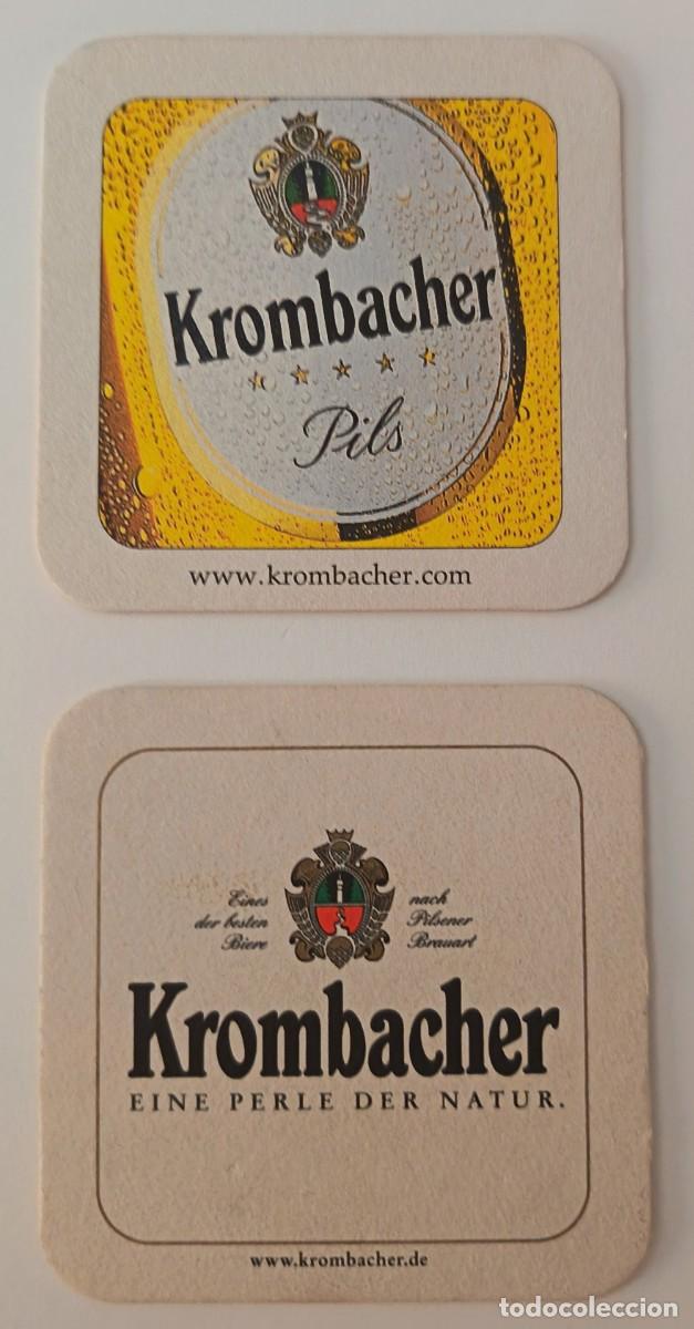Otros Art&iacute;culos de Coleccionismo en Papel: 2 Posavasos. Krombacher Pils, Eine Perle der Natur.