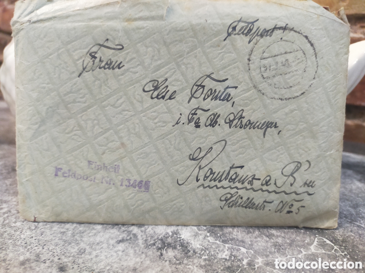 Otros Art&iacute;culos de Coleccionismo en Papel: Carta, correspondencia de un soldado alem&aacute;n