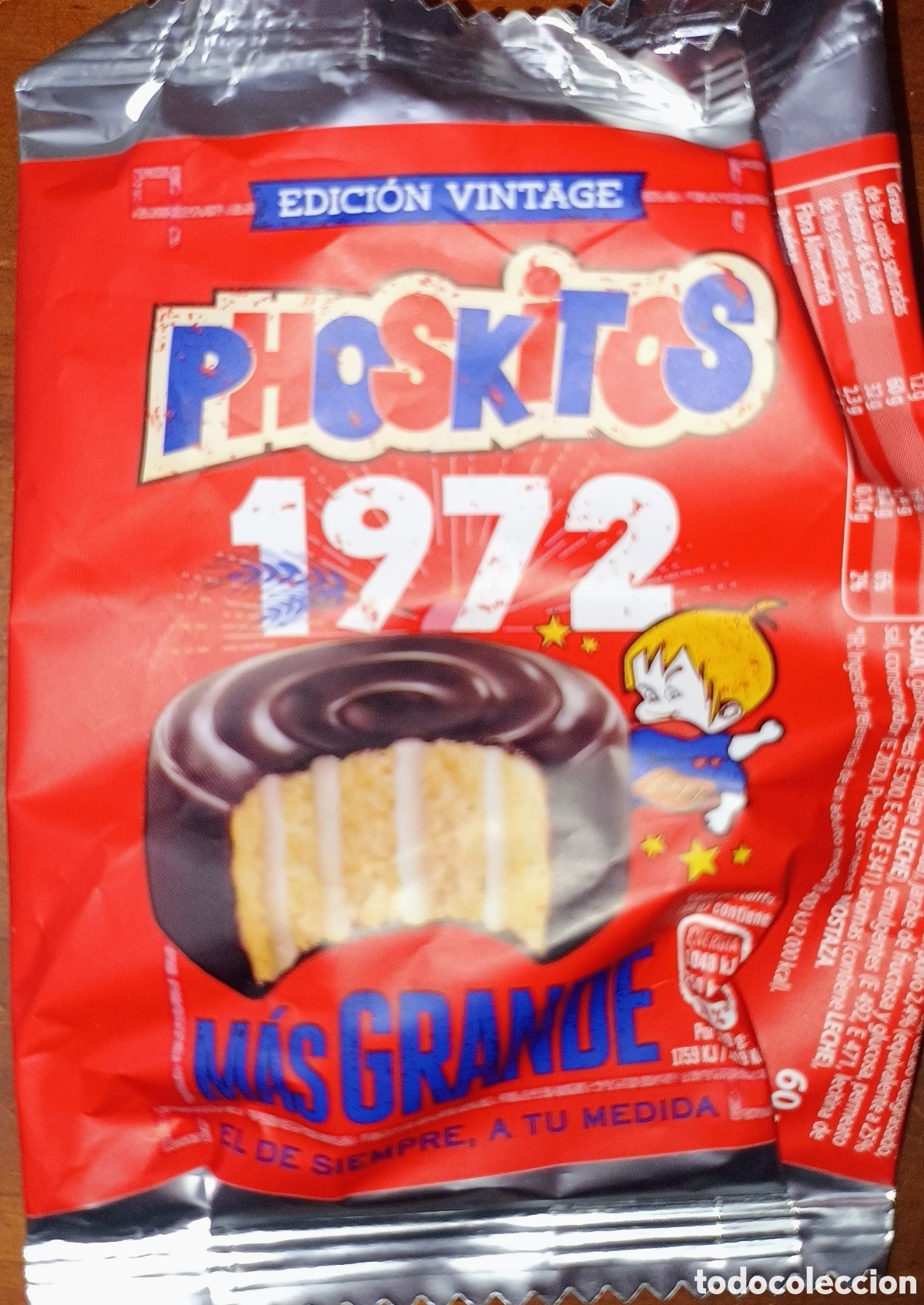Otros Art&iacute;culos de Coleccionismo en Papel: Envoltorio de Phoskitos de 1972