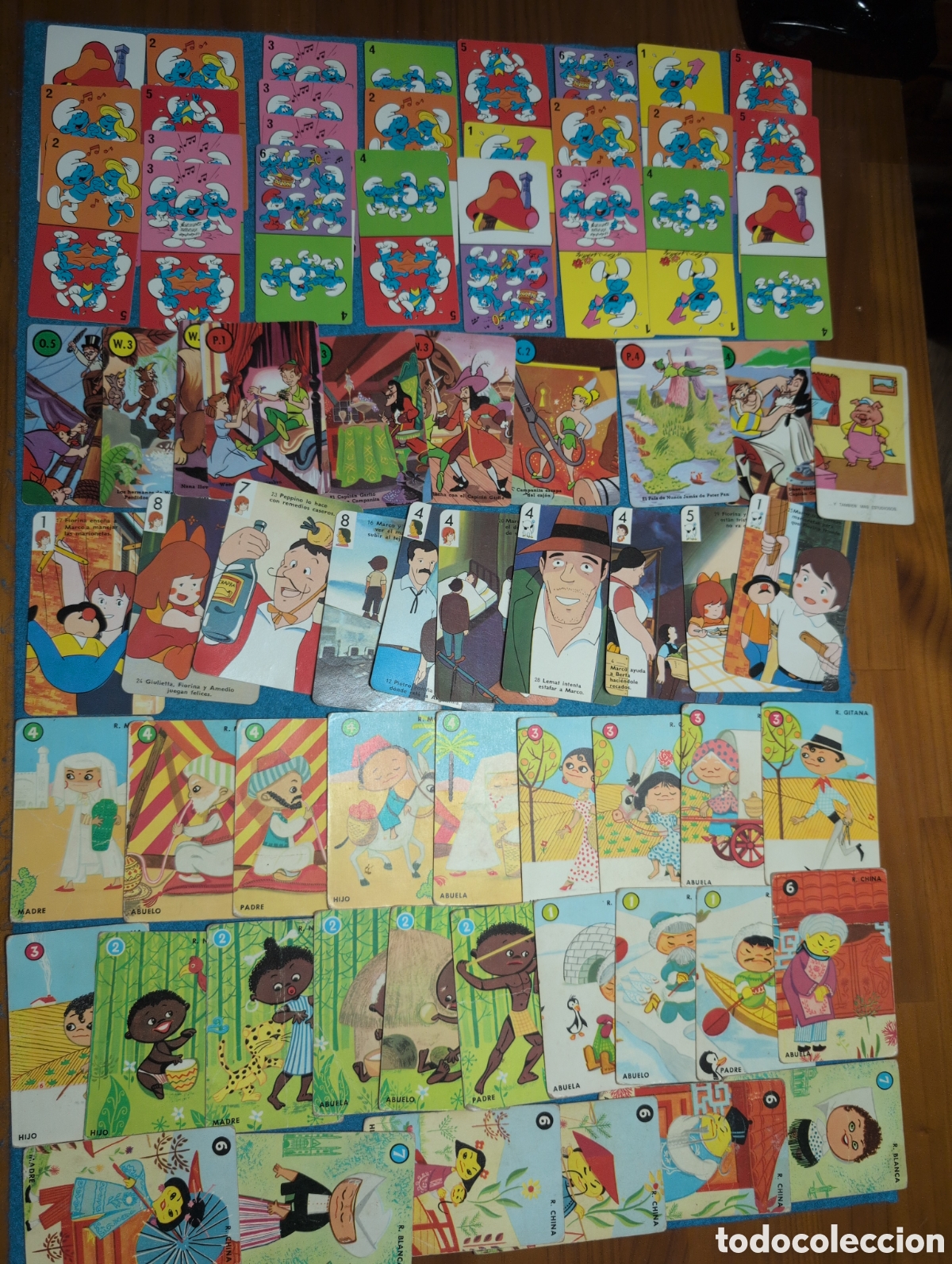 Otros Art&iacute;culos de Coleccionismo en Papel: 69 Catetos cartas de ni&ntilde;os y juegos pitufos