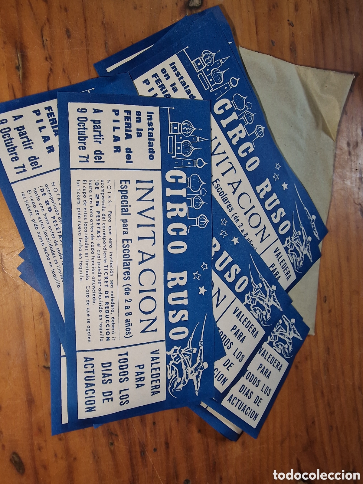 Otros Art&iacute;culos de Coleccionismo en Papel: Excelente lote 12 invitaciones circo ruso ,9 octubre 71,sin uso,ideal coleccionista