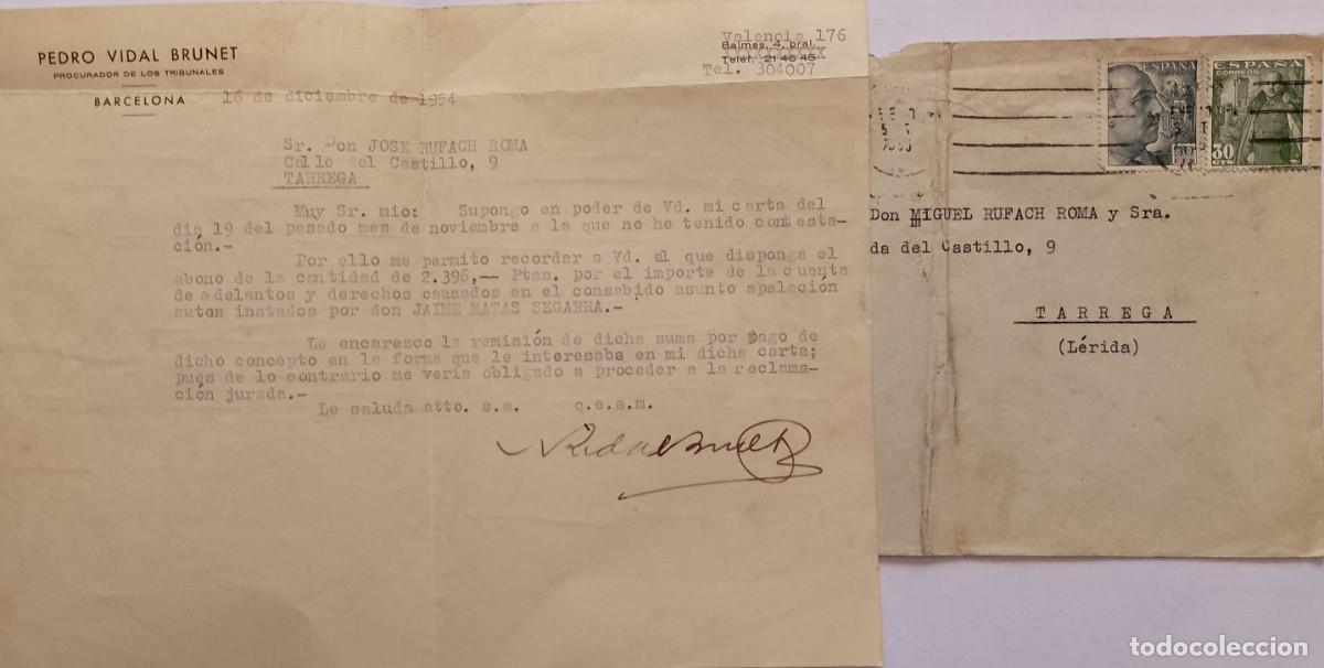 Otros Art&iacute;culos de Coleccionismo en Papel: CARTA COMERCIAL DESDE BARCELONA A TARREGA