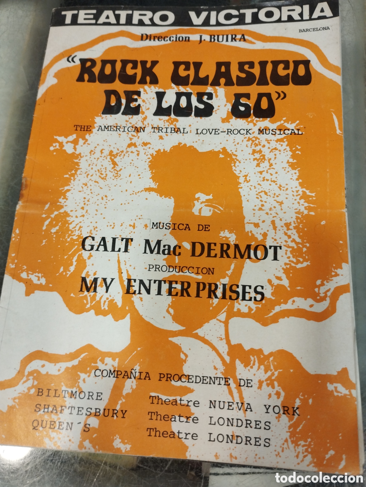 Otros Art&iacute;culos de Coleccionismo en Papel: Rock clasico de los 60 teatro Victoria jose Buira