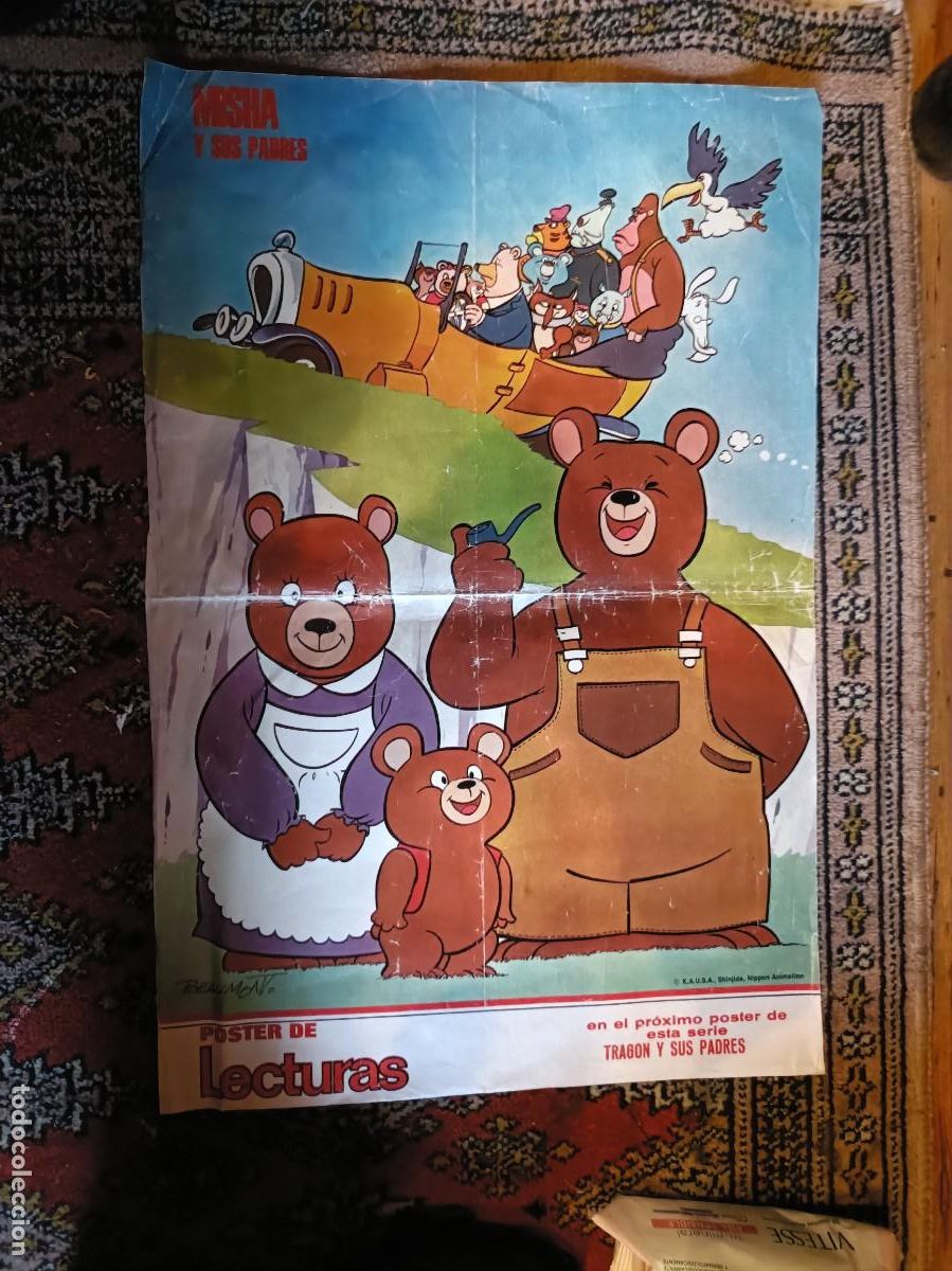Otros Art&iacute;culos de Coleccionismo en Papel: POSTER DE LA REVISTA LECTURAS - MISHA Y SUS PADRES DE LA SERIE MISHA - 31X46