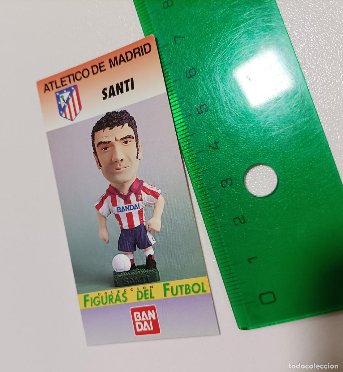 Otros Art&iacute;culos de Coleccionismo en Papel: tarjeta de coleccion figuras del futbol atletico de madrid bandai a&ntilde;os 90 card santi
