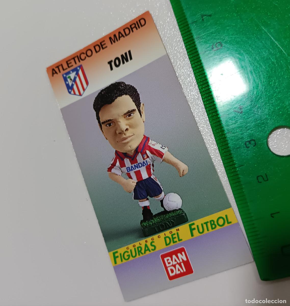 Otros Art&iacute;culos de Coleccionismo en Papel: tarjeta de coleccion figuras del futbol atletico de madrid bandai a&ntilde;os 90 card toni