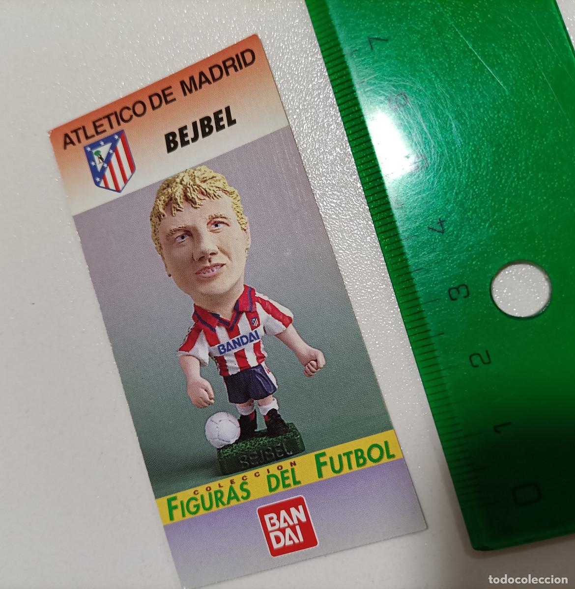Otros Art&iacute;culos de Coleccionismo en Papel: tarjeta de coleccion figuras del futbol atletico de madrid bandai a&ntilde;os 90 card bejbel