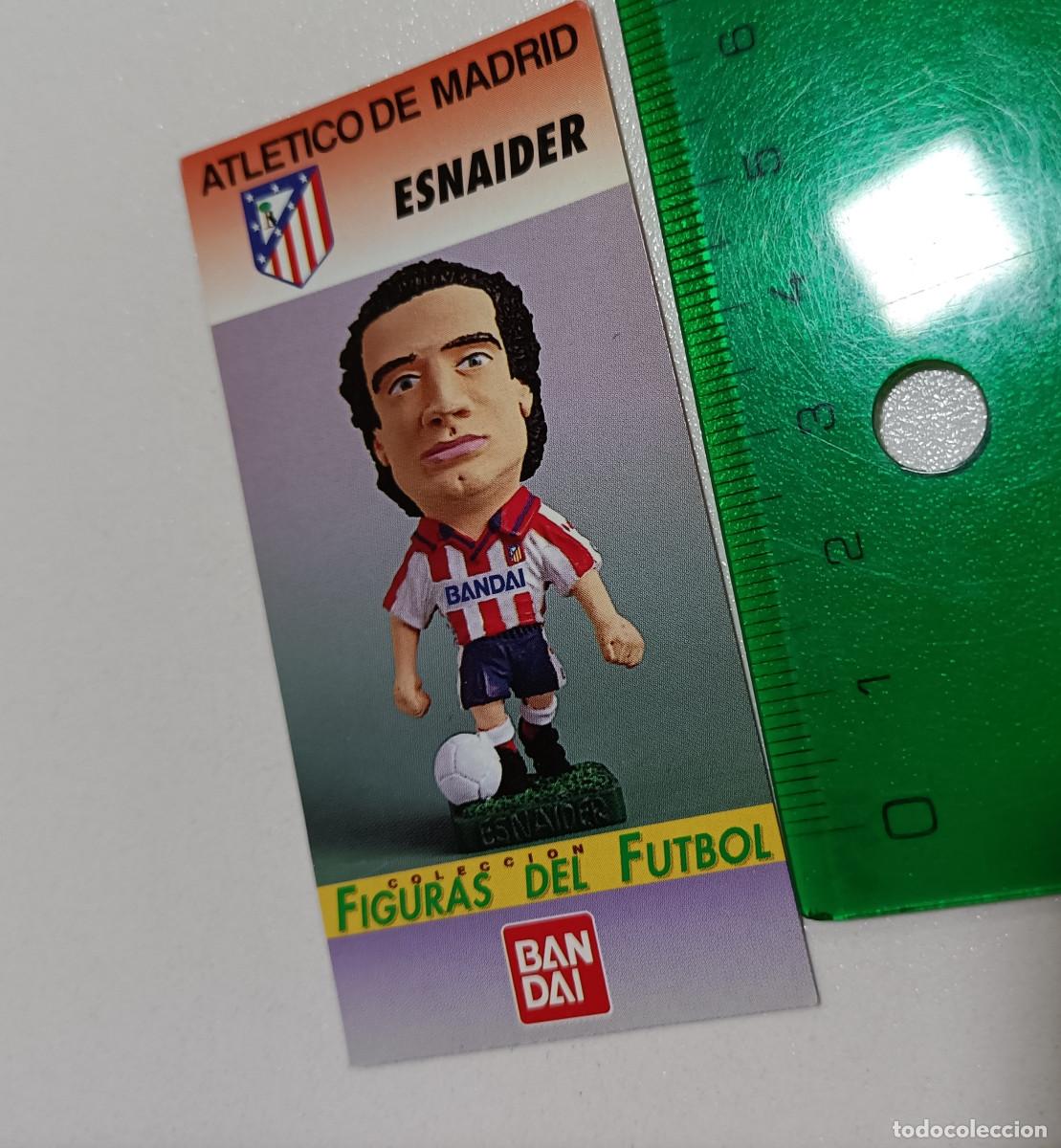 Otros Art&iacute;culos de Coleccionismo en Papel: tarjeta de coleccion figuras del futbol atletico de madrid bandai a&ntilde;os 90 card esnaider