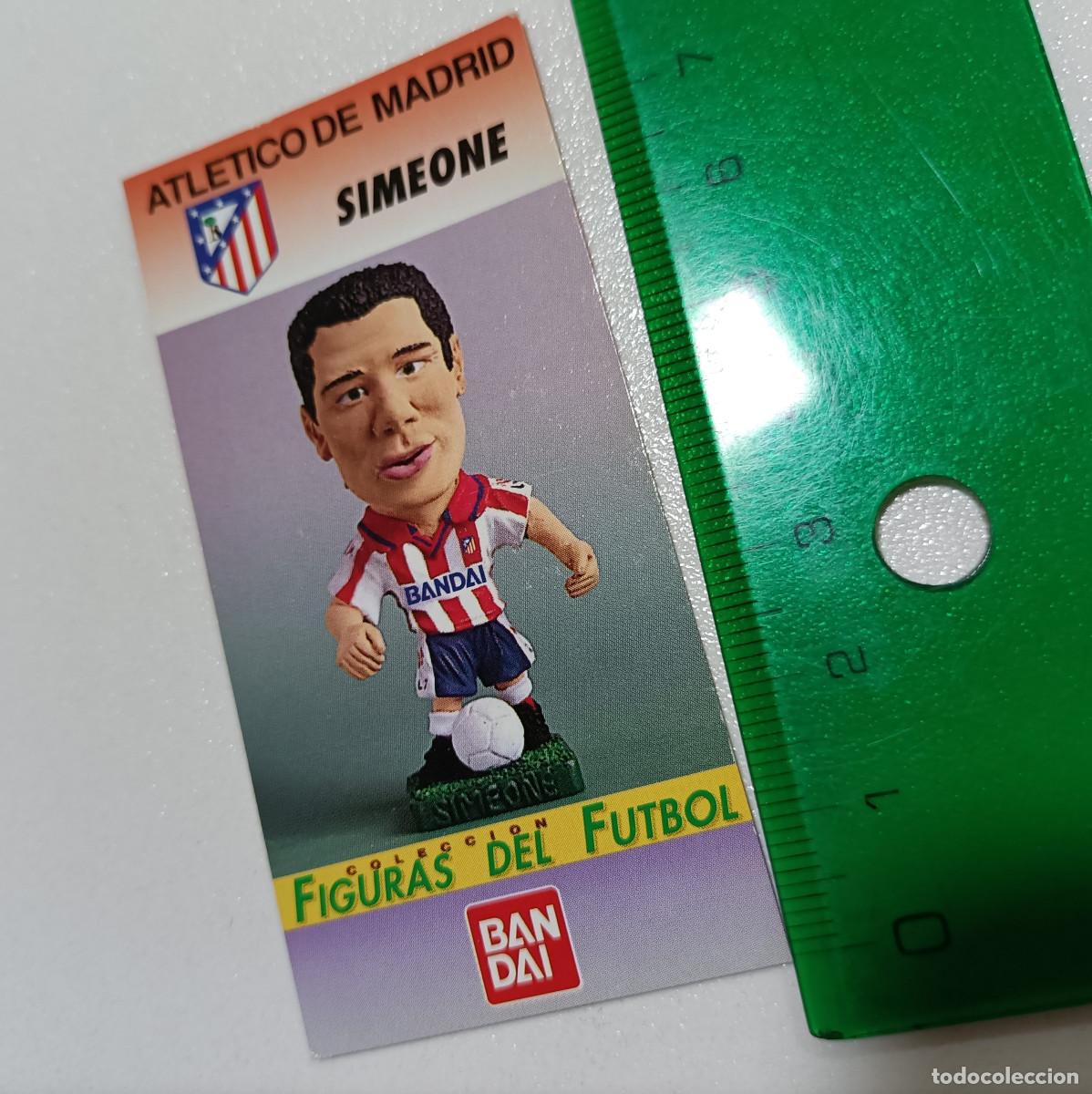 Otros Art&iacute;culos de Coleccionismo en Papel: tarjeta de coleccion figuras del futbol atletico de madrid bandai a&ntilde;os 90 card simeone
