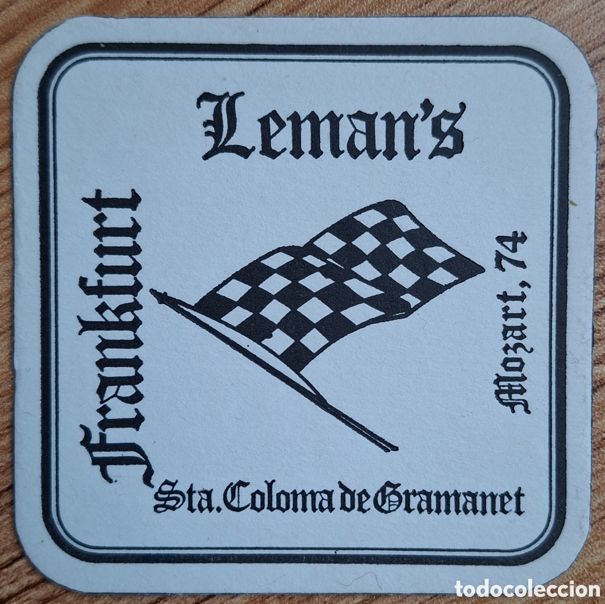 Otros Art&iacute;culos de Coleccionismo en Papel: Posavasos Frankfurt Leman's - Santa Coloma de Gramanet / Gramenet (Barcelona)