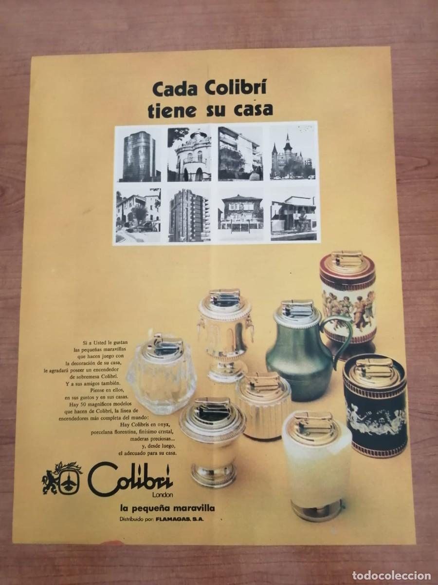 Otros Art&iacute;culos de Coleccionismo en Papel: ANUNCIO. ENCENDEDORES COLIBRI