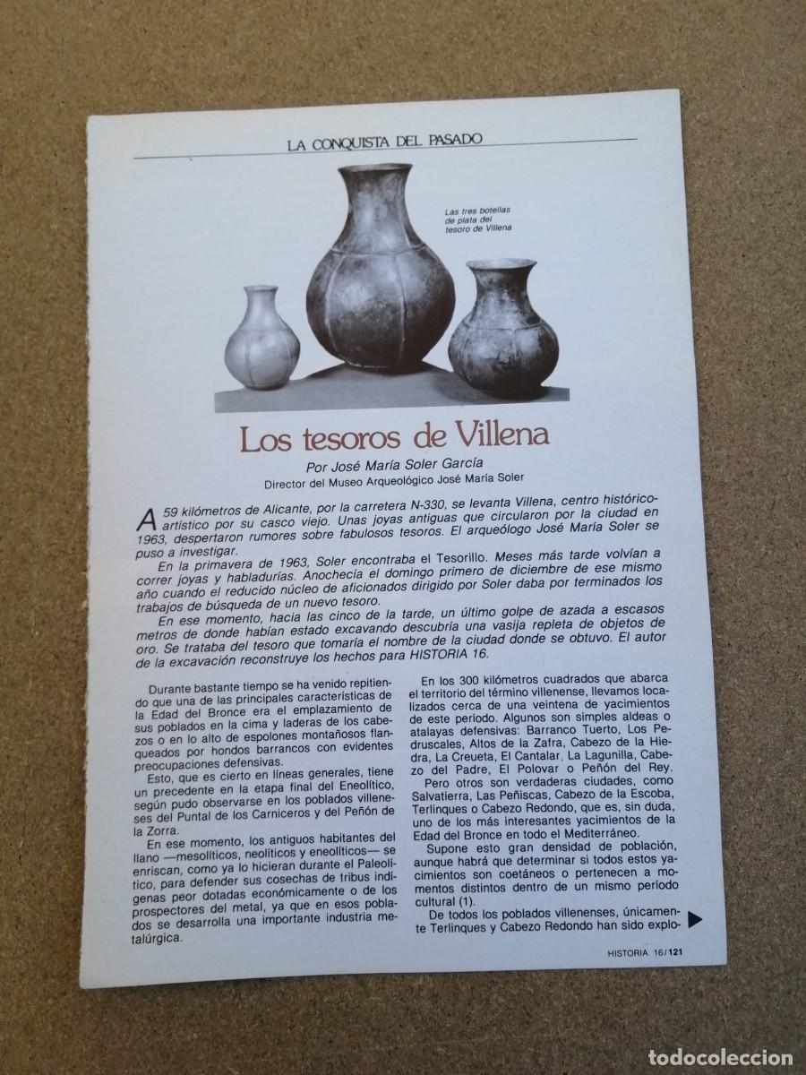 Otros Art&iacute;culos de Coleccionismo en Papel: REPORTAJE. LOS TESOROS DE VILLENA