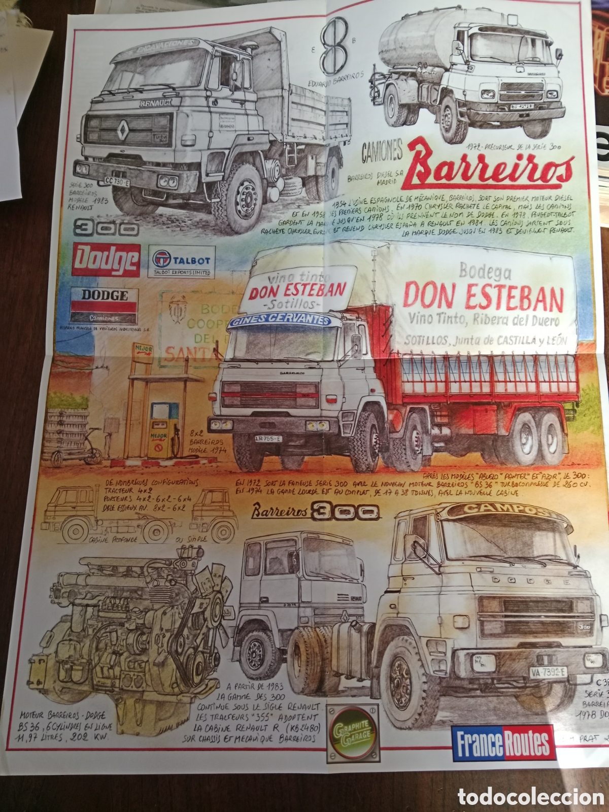 Otros Art&iacute;culos de Coleccionismo en Papel: Poster cami&oacute;n Barreiros Dodge Renault