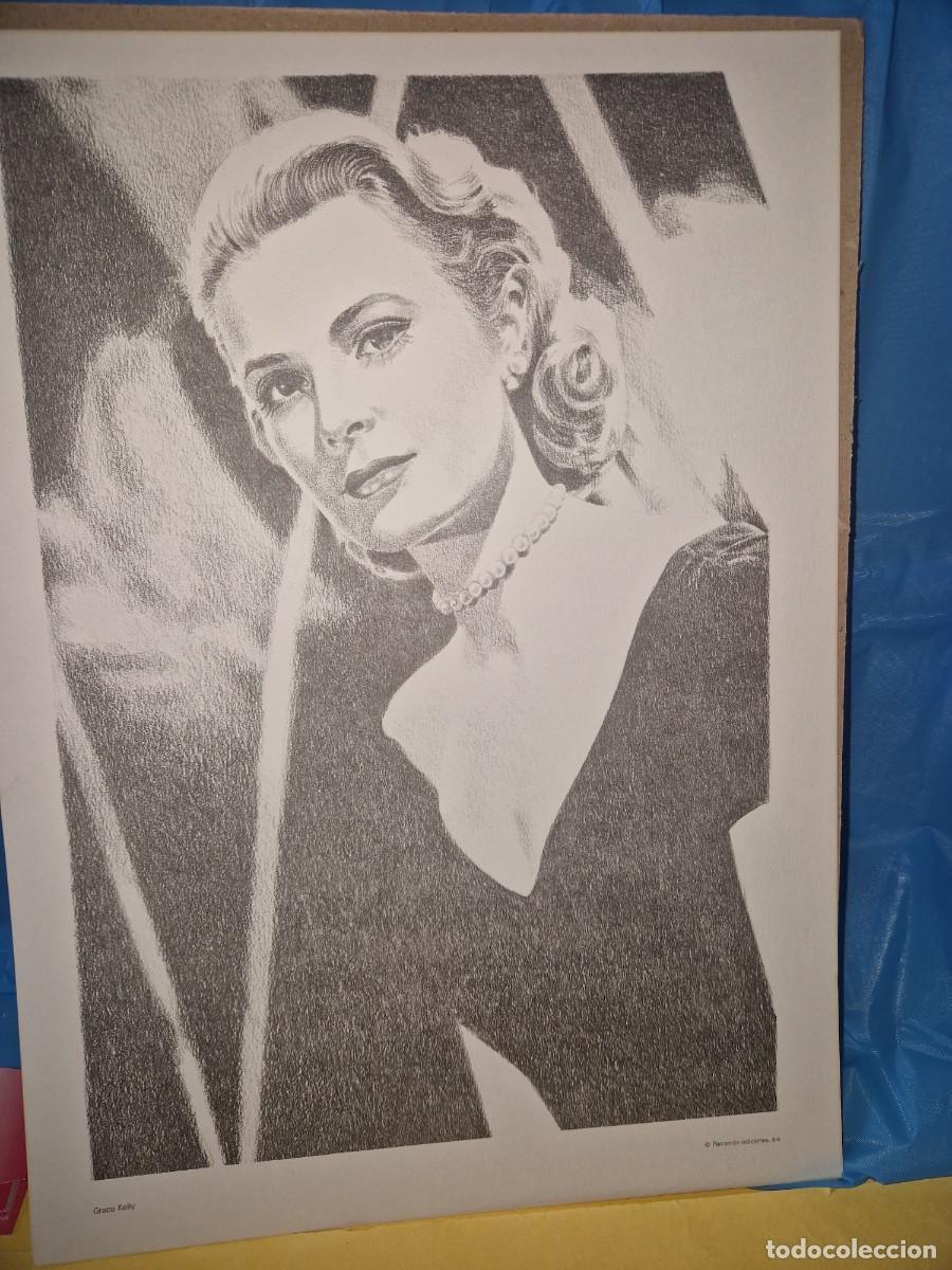Otros Art&iacute;culos de Coleccionismo en Papel: Grace Kelly, Estrellas de Cine Dibujos de Francesc Parramon 37x26 cm