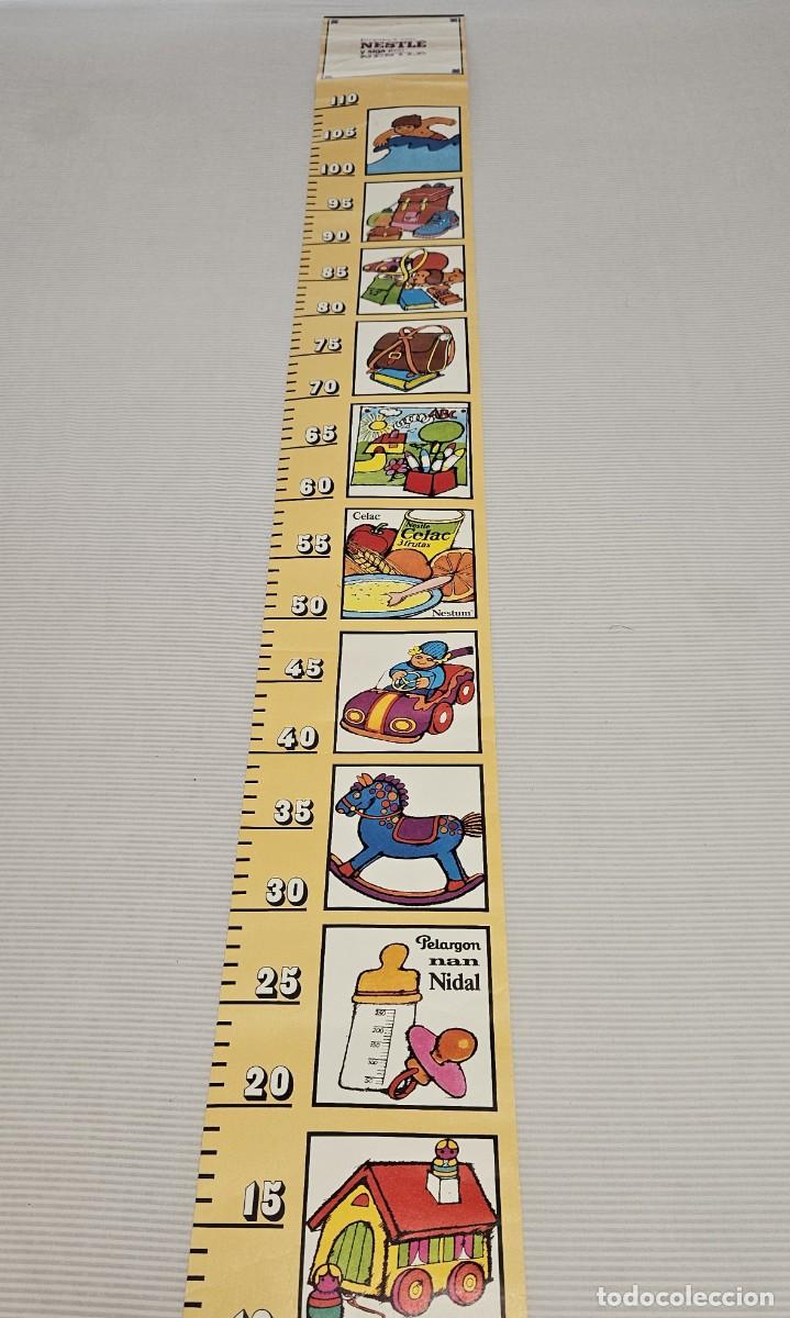 Otros Art&iacute;culos de Coleccionismo en Papel: Antiguo Medidor De Altura Tall&iacute;metro De Pared &rdquo; Empiece Con Nestl&eacute; Y Siga Con Nestl&eacute; &rdquo; 1973.