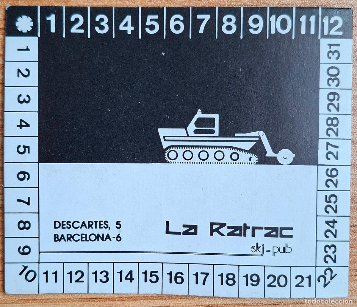 Otros Art&iacute;culos de Coleccionismo en Papel: Posavasos Ski Pub La Ratrac - Barcelona