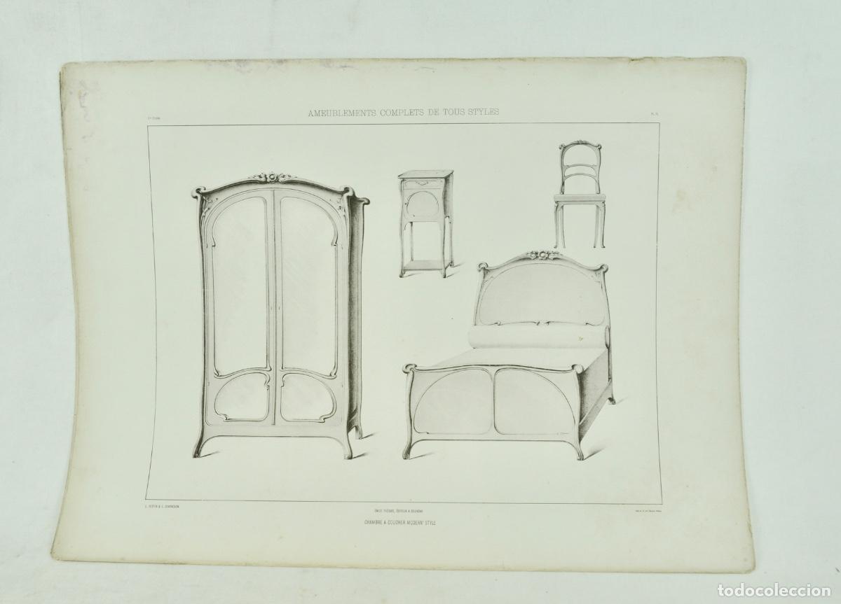 Otros Art&iacute;culos de Coleccionismo en Papel: L&aacute;mina cat&aacute;logo fr&aacute;nces de muebles 50