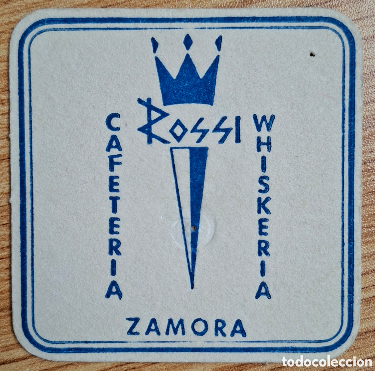 Otros Art&iacute;culos de Coleccionismo en Papel: Posavasos Cafeter&iacute;a Whiskeria Club Rossi azul - Zamora