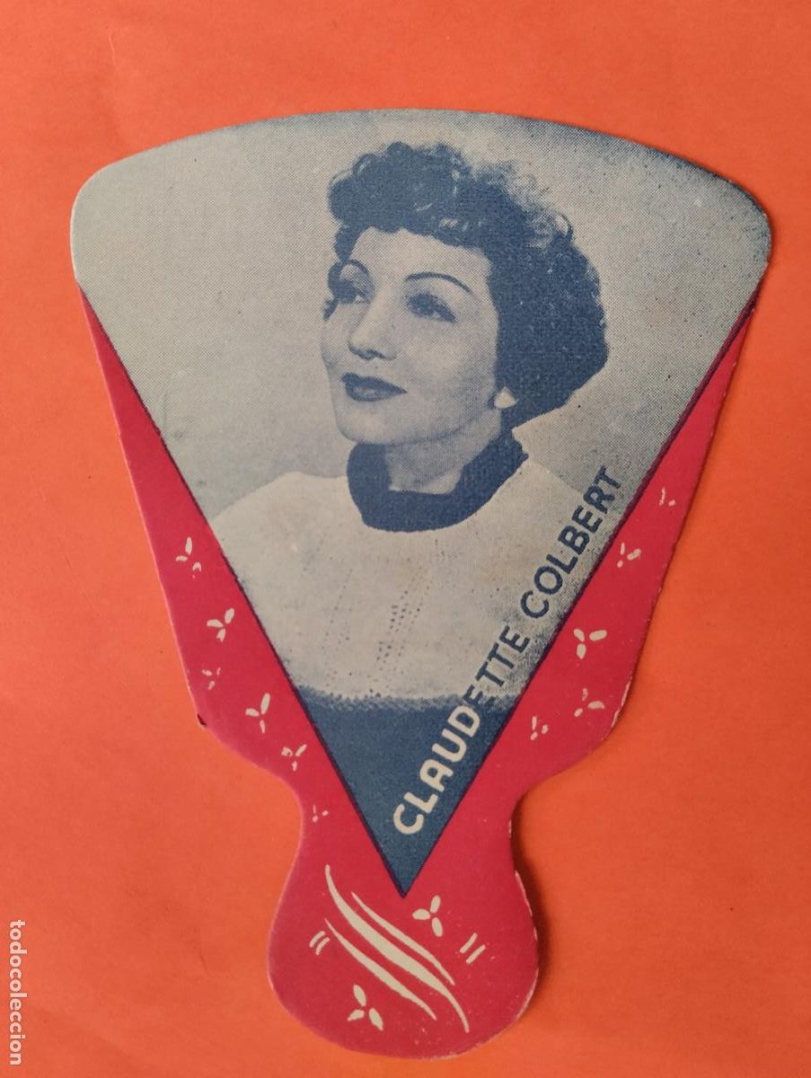 Otros Art&iacute;culos de Coleccionismo en Papel: PAIPAI PAI PAI PAY PAY ABANICO Claudette Colbert. Publicidad de construcciones Rod. Sevilla. CINE.