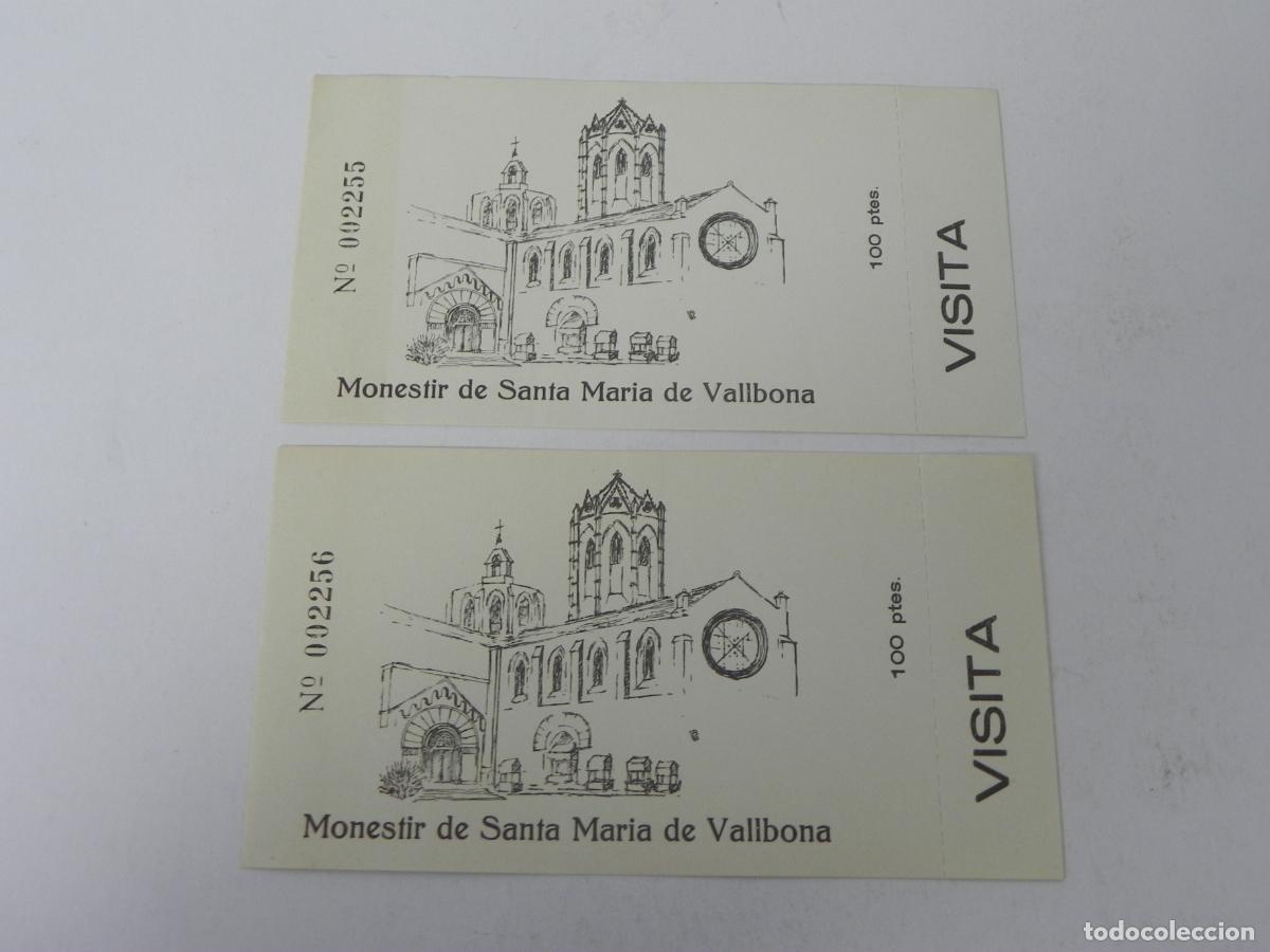 Outros artigos de papel: Lote 2 Antiguas Entradas Monestir de Santa Maria de Vallbona (Lleida) - Correlativas e &Iacute;ntegras