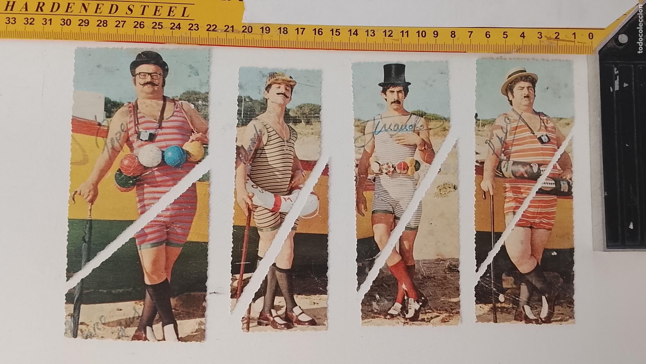 Otros Art&iacute;culos de Coleccionismo en Papel: ANTIGUO carton troquelado tipo cromo, carnaval de cadiz agrupacion FIRMADOS