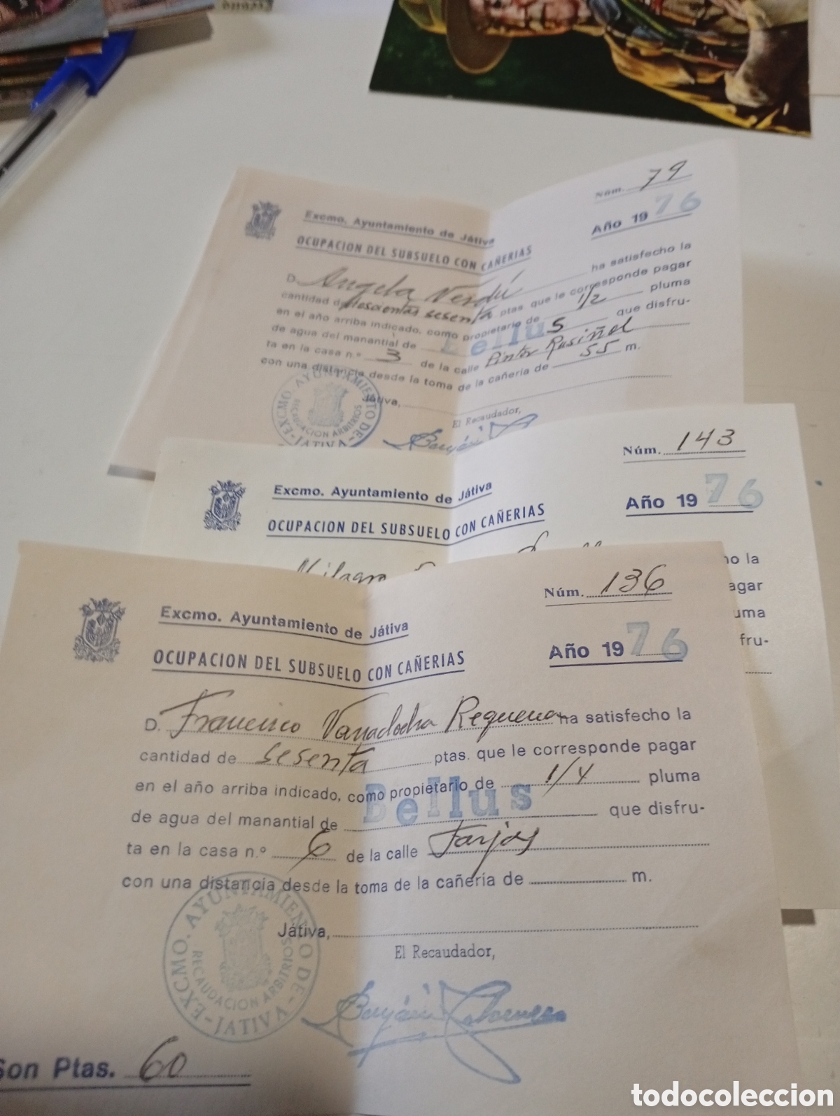 Otros Art&iacute;culos de Coleccionismo en Papel: Excmo Ayuntamiento de J&aacute;tiva ocupaci&oacute;n del subsuelo con ca&ntilde;er&iacute;as, J&aacute;tiva 1976