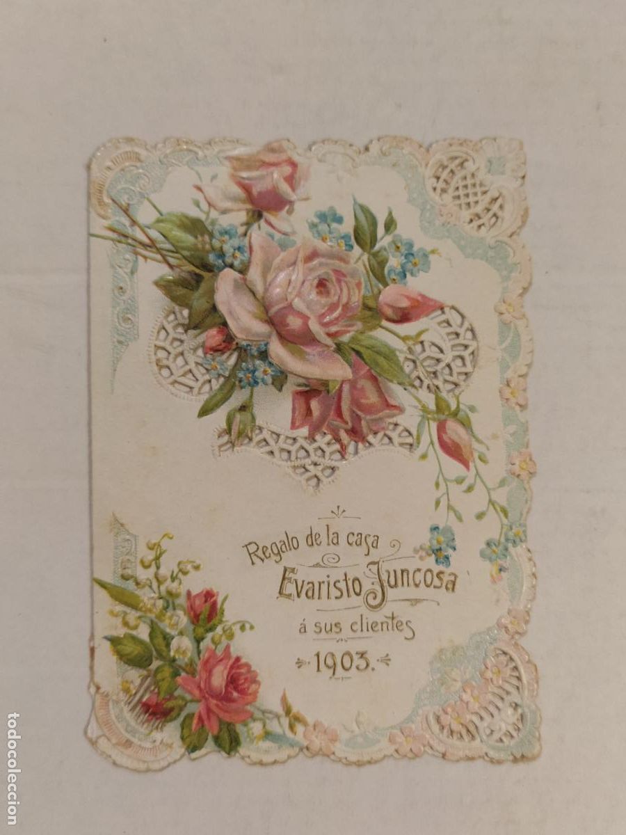Otros Art&iacute;culos de Coleccionismo en Papel: CHOCOLATE EVARISTO JUNCOSA - TROQUELADO A&Ntilde;O 1903 - HAY LO QUE SE VE -(116.176)